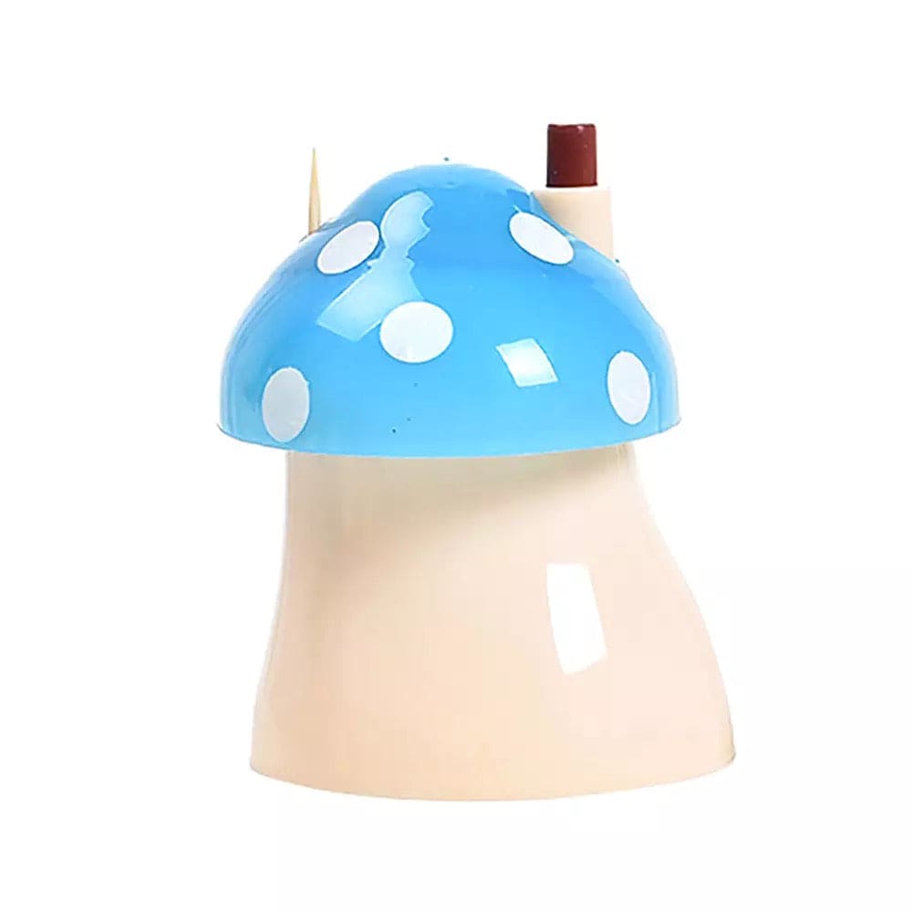 Creative Press Type Mushroom Toothpick Box, Pocket Small Toothpick Box, Mushroom Shape Toothpick Storage Container, Automatic Toothpick Holder Dispenser Creative Press Type Mushroom Toothpick Box, Pocket Small Toothpick Box, Mushroom Shape Toothpick Storage Container, Automatic Toothpick Holder Dispenser